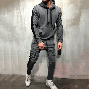 Hip Hop Tracksuit Gym Jogging Suits 2pcs Set - reign-aesthetics