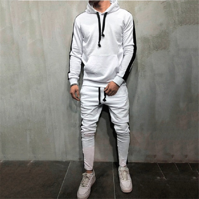 Hip Hop Tracksuit Gym Jogging Suits 2pcs Set - reign-aesthetics