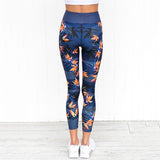 Bird of Paradise Print Women Sport Pants - reign-aesthetics